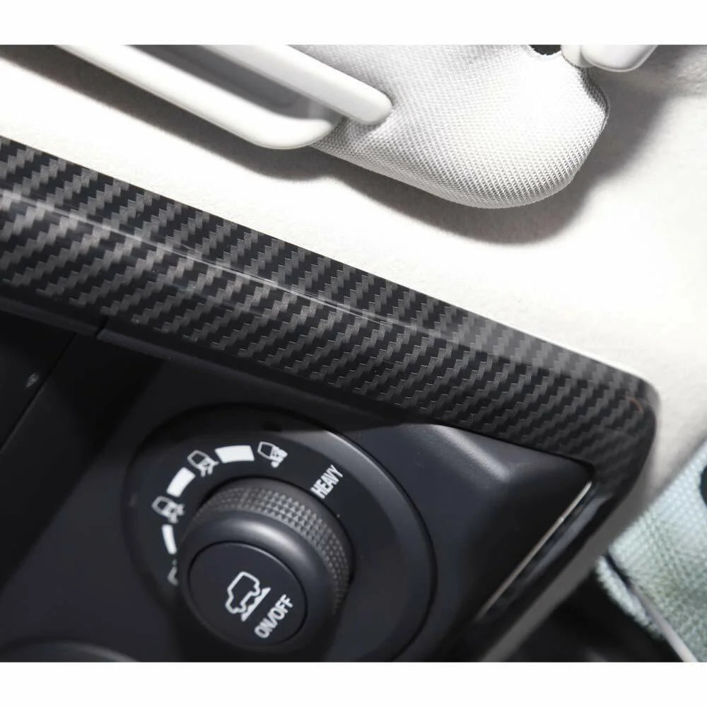 Carbon Fiber Roof Reading Light Frame Decor Cover Trim N16451