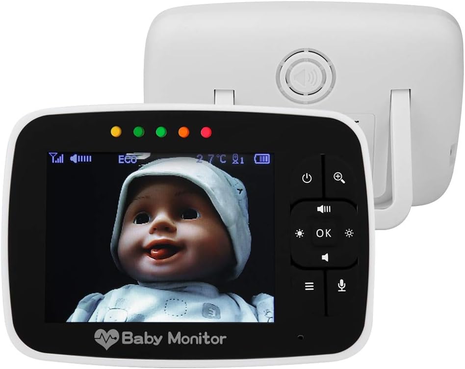 Baby Monitor with 3.5 LCD Display, IR Night Vision, 2 Way Audio Talk T504636