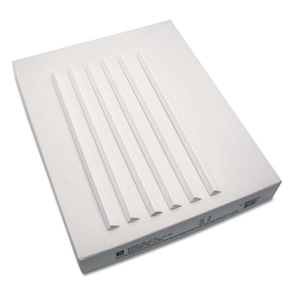 Binding Bars, White, 100/Box O7213