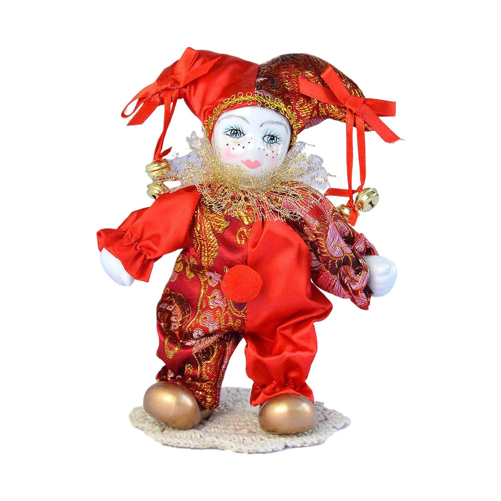 Antique Porcelain Harlequin Doll Ornaments V52713