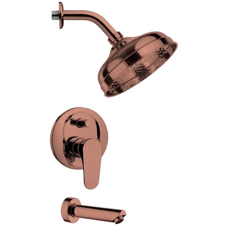 Old Copper Tub and Shower System 2.5 GPM A6654