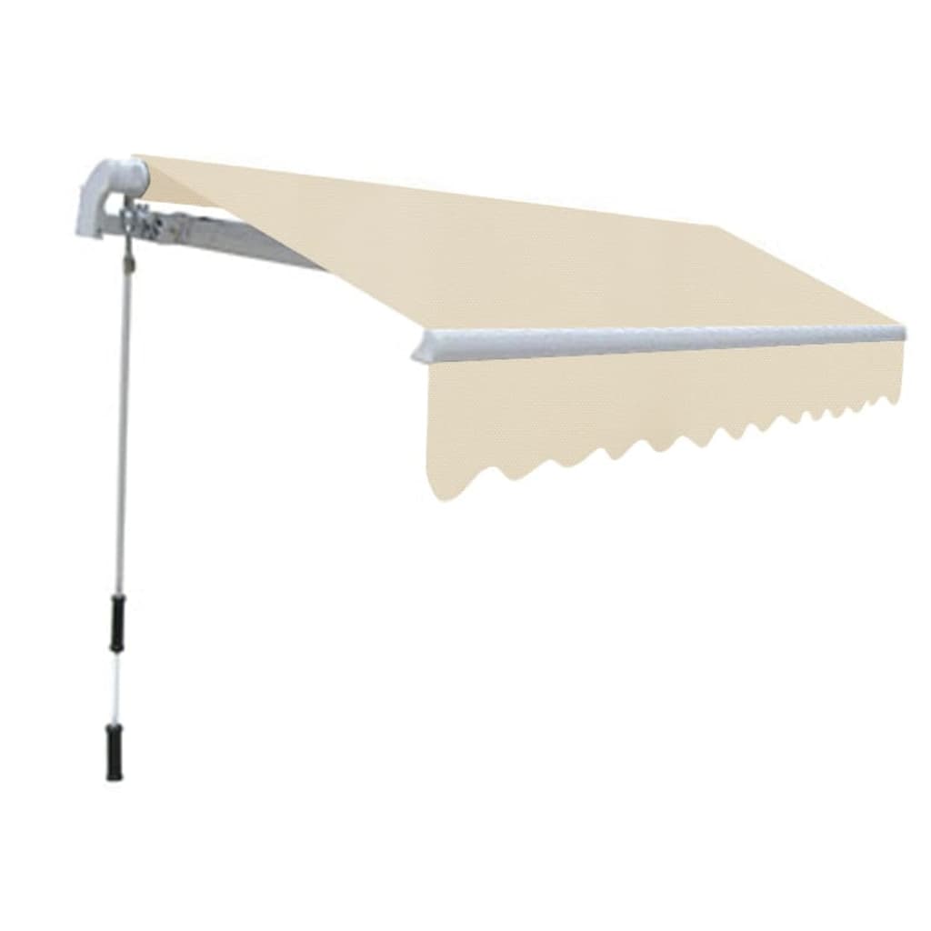 Folding Awning Manual Operated 118.1" Cream T730930