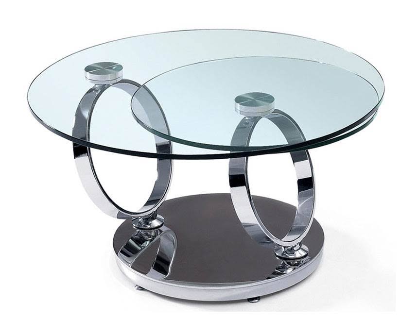 High Polished Stainless Steel Base Coffee Table A3646