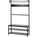 Freestanding Coat Rack in Black G765