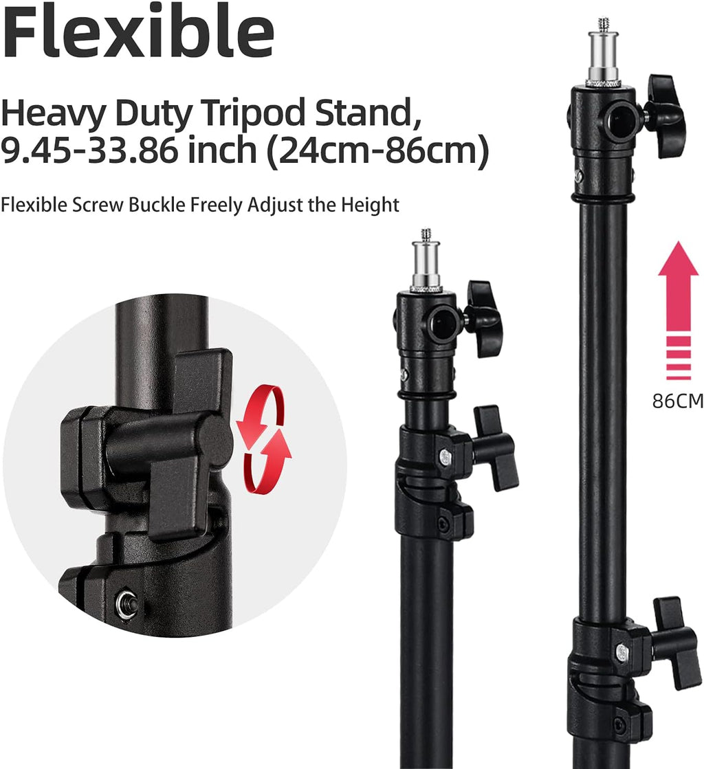 2 Pack Heavy Duty Aluminum Alloy Photography Light Stands Kit I88920