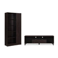 Walnut/Black Entertainment Center J815