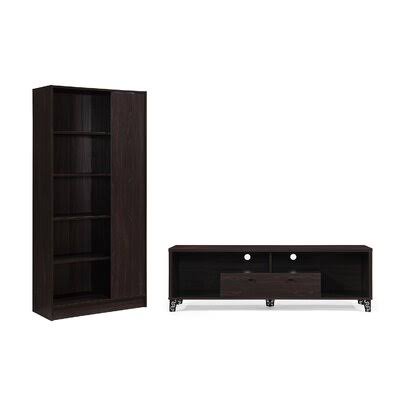Walnut/Black Entertainment Center J815