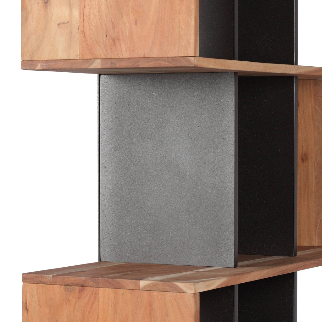 Acacia Wood Etagere Bookshelf K325