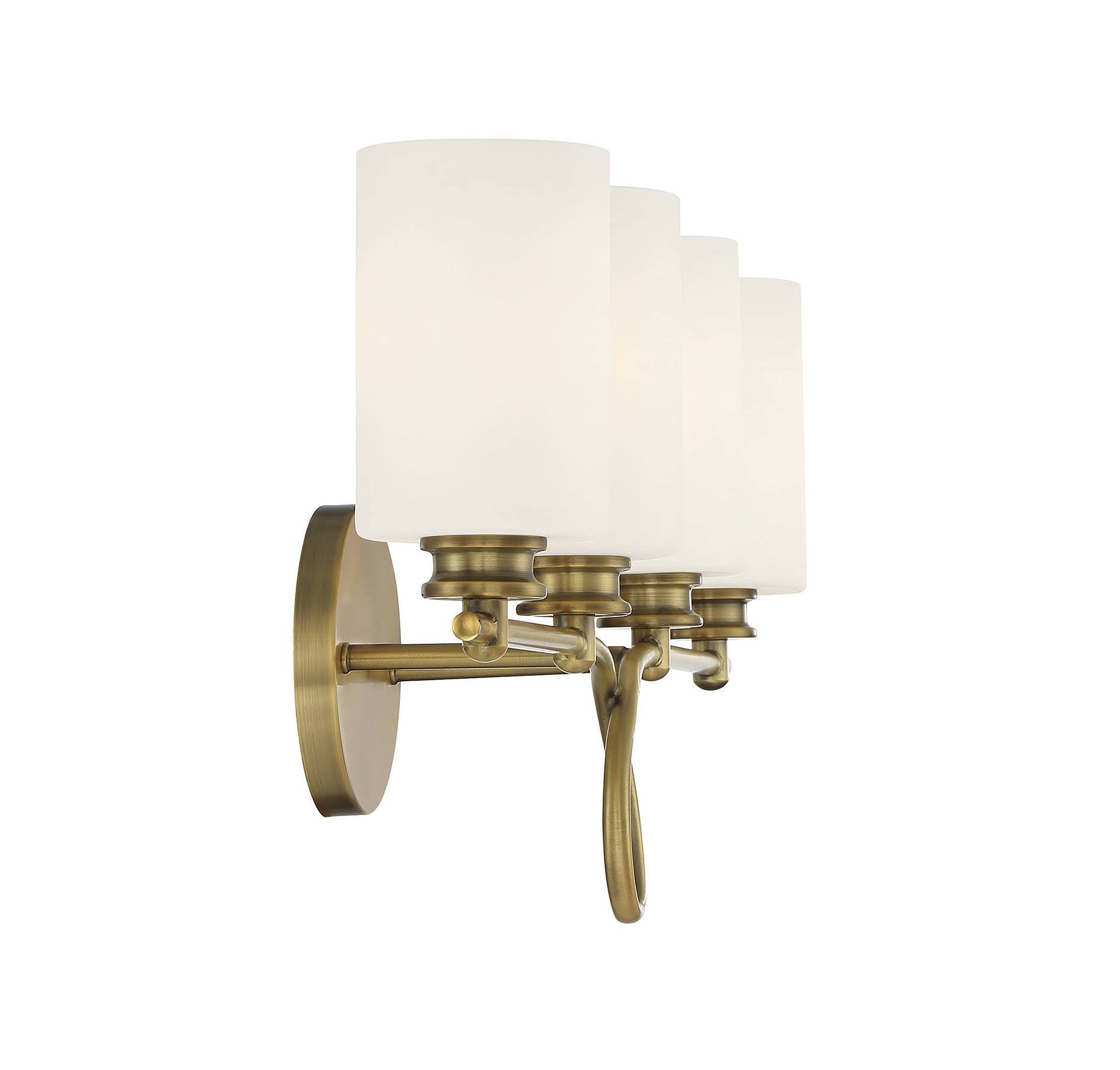 4 Light Warm Brass Bath Bar U144859