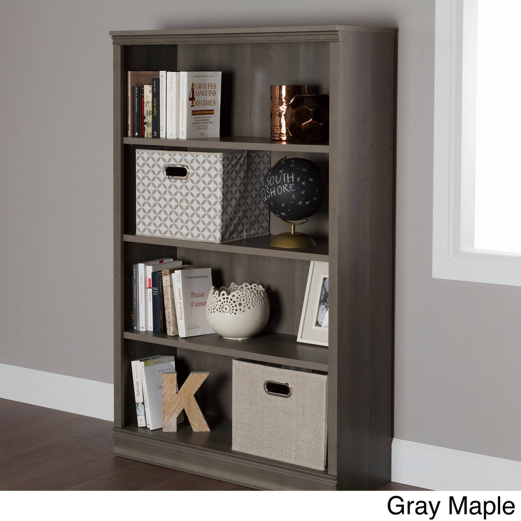 Gray Maple 4-Shelf Bookcase I6969