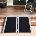 Aluminum Folding Wheelchair Ramp, 3', Silver E469683