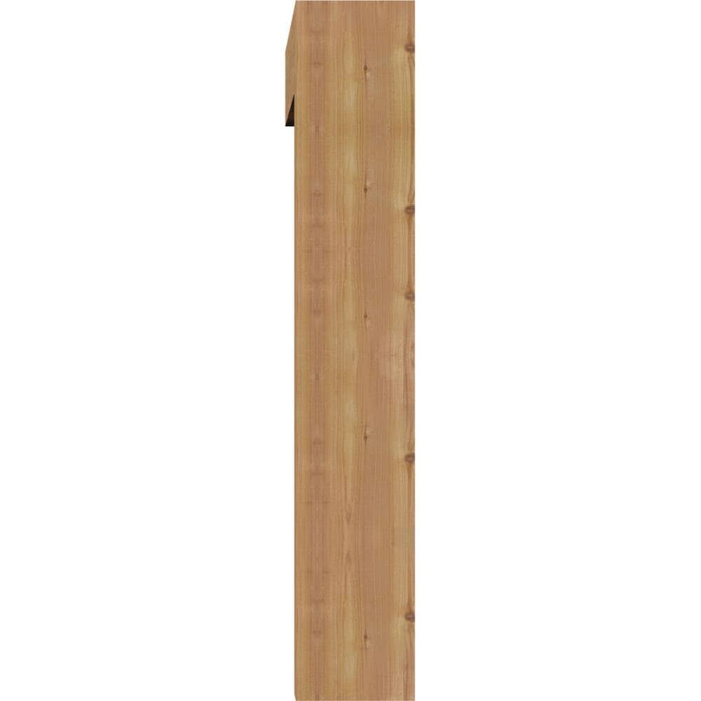 Balboa Block Smooth Bracket with Offset Brace, Western Red Cedar P381098