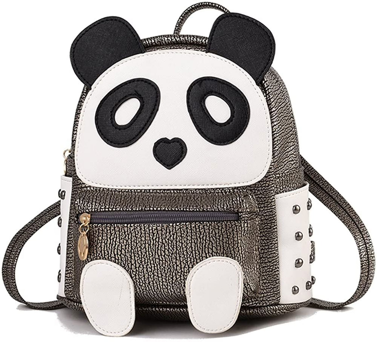 Waterproof Leather Panda Backpack A158021