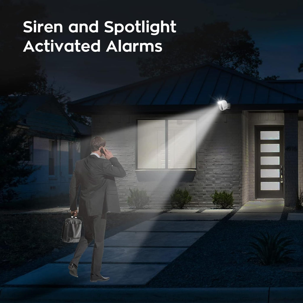 2K Outdoor Wireless Security Camera with Spotlight E64837