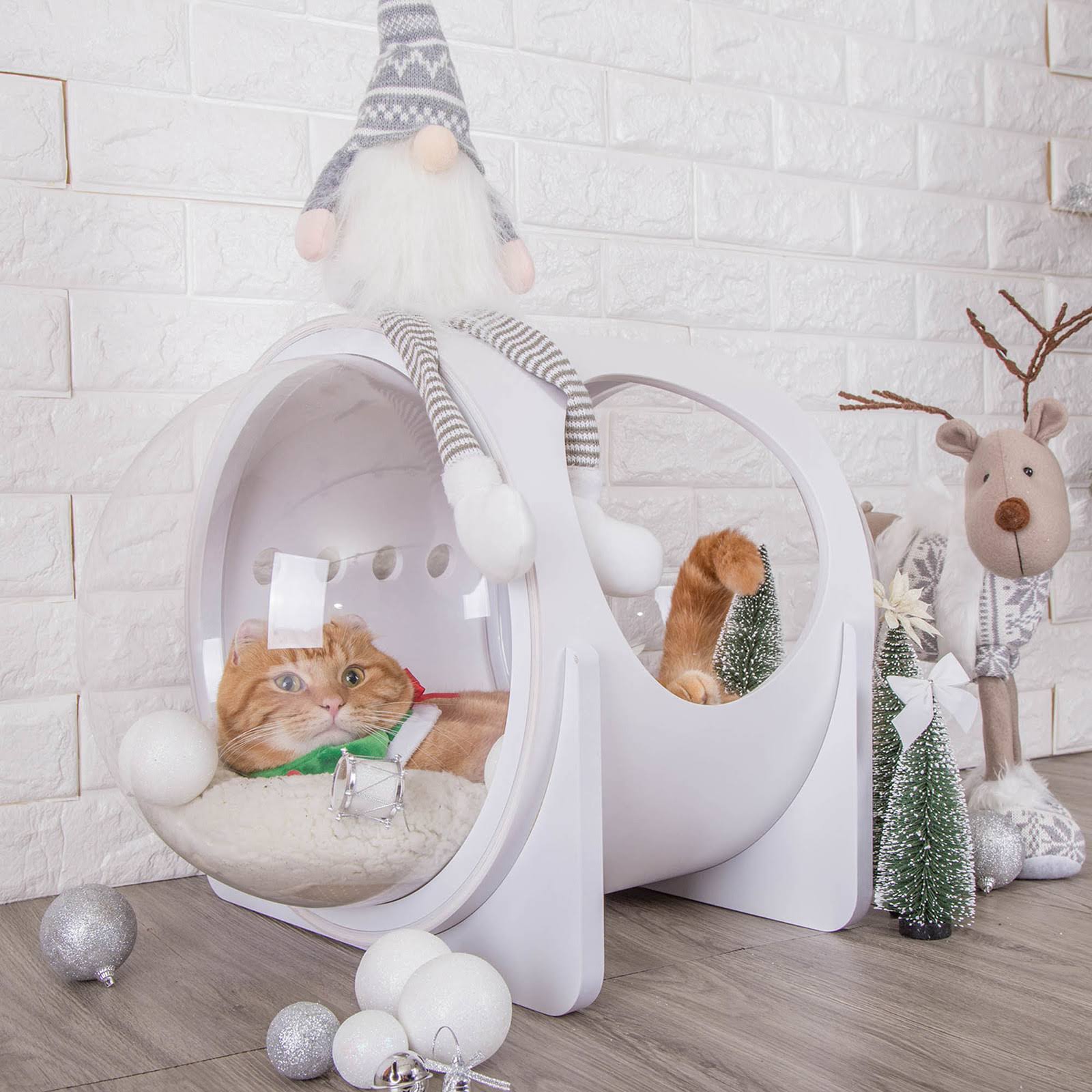 White Pet Bed I6951
