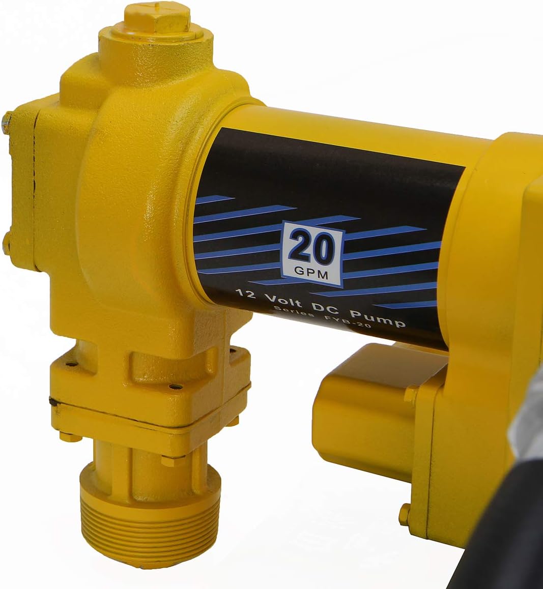 12V Gasoline 20GPM Transfer Fuel Pump Self-Priming Kerosene Extractor Pump with Nozzle and Hose Kit N736031