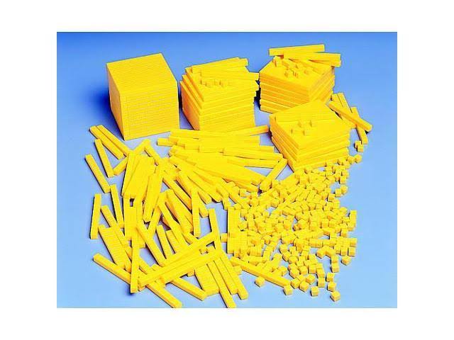 Set of 10 Yellow Base Blocks T866931