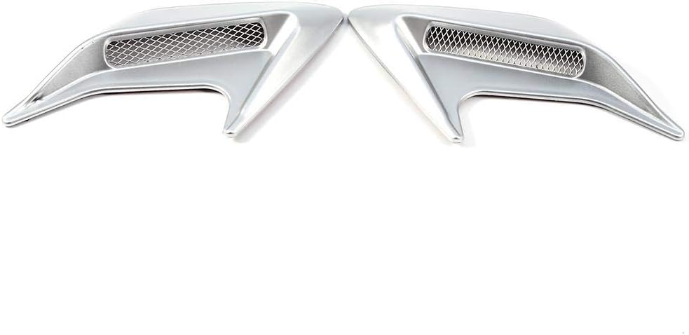 Silver Pack of 2 Car Hood Air Flow Vent Cover W839
