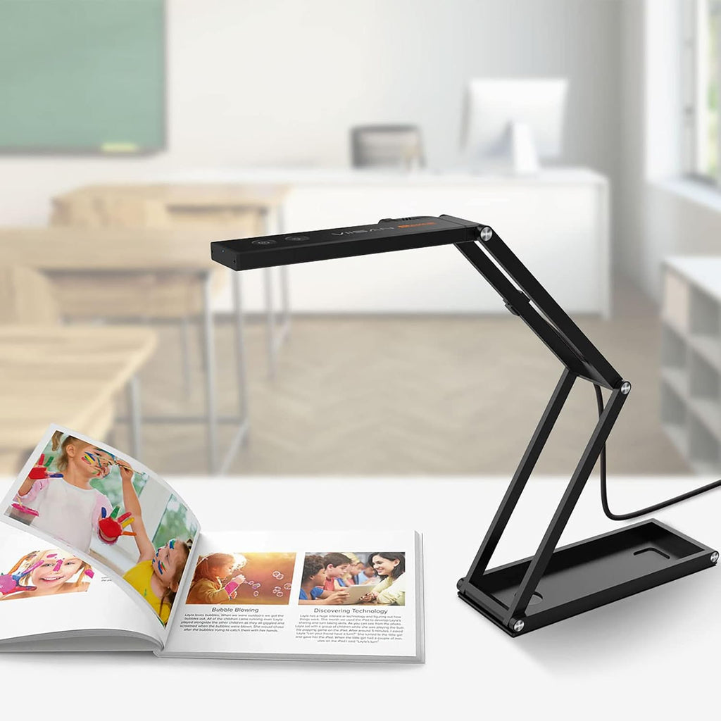 Document Camera 4K UHD 13MP Visualizer with Dual-Mode Autofocus and Built-in Microphones X242