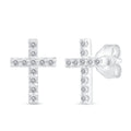1/4 CTW Real Diamond Stud Earrings in 925 Sterling Silver N157585