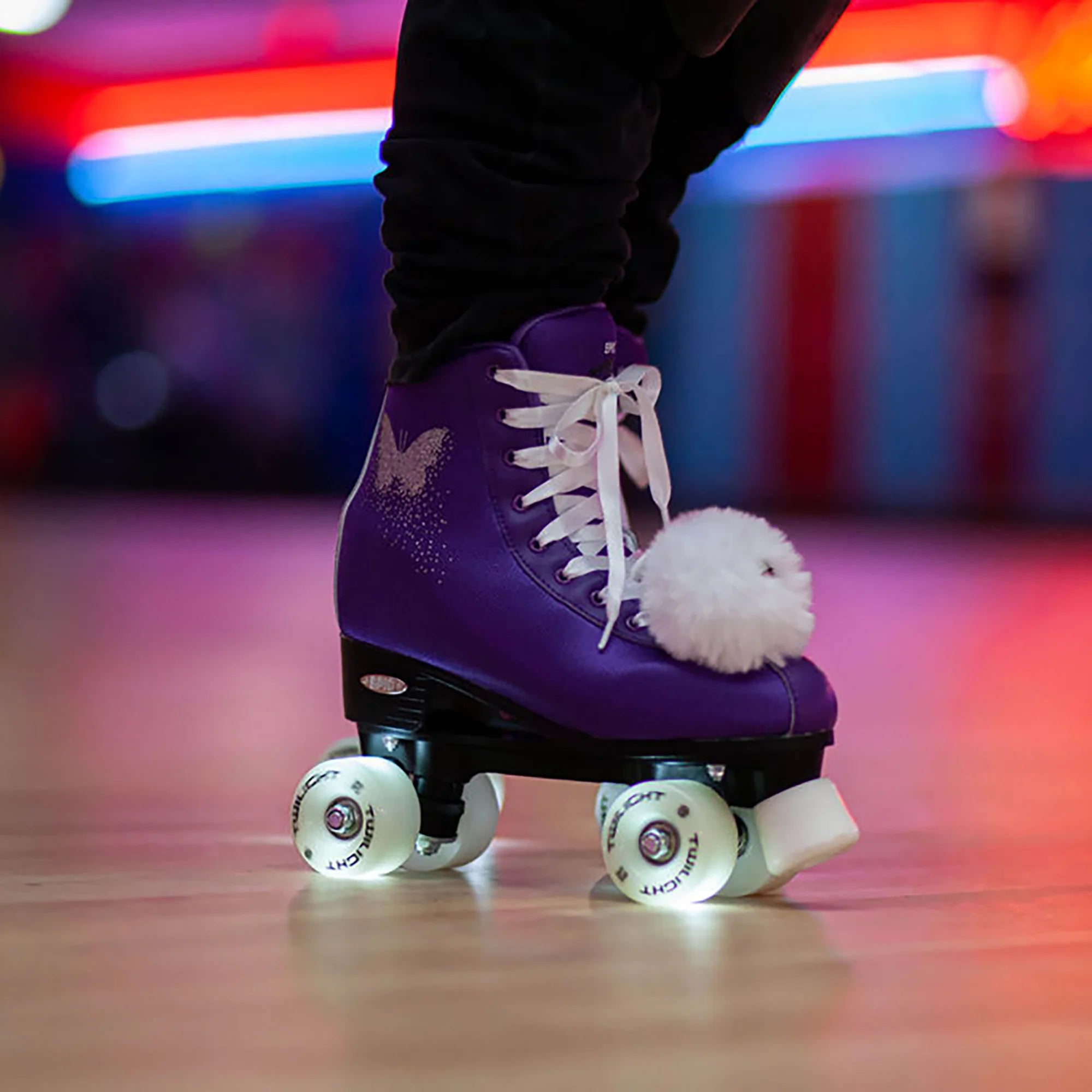 Butterfly Light-Up Quad Roller Skates G9383