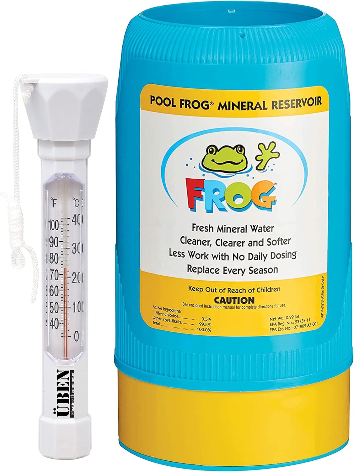 6100 Replacement Mineral Reservoir Cartridge with Pool Thermometer P3903