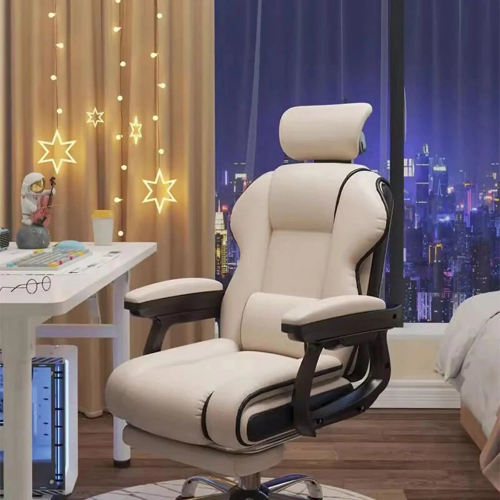 Ergonomic Leather Office Chair U269390