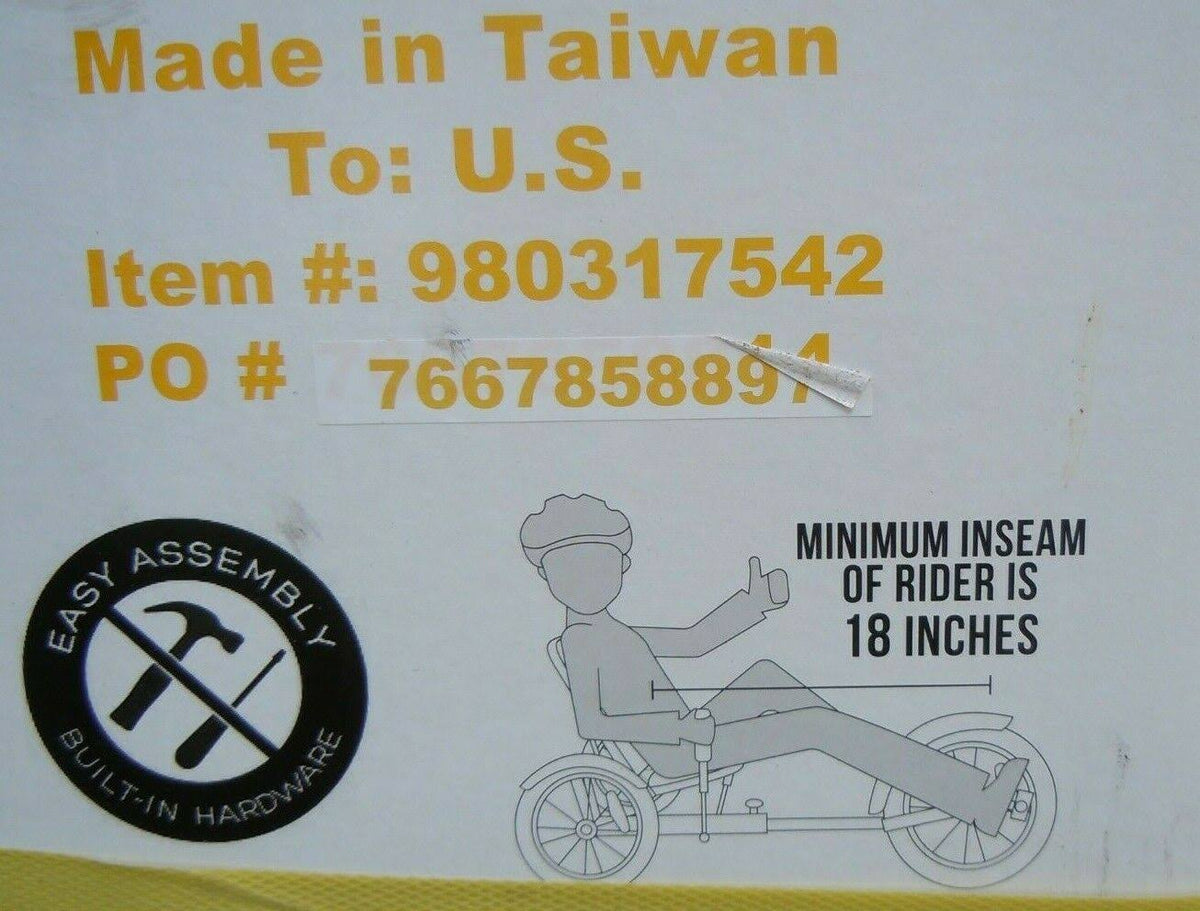 Red Three Wheeled Cruiser W943