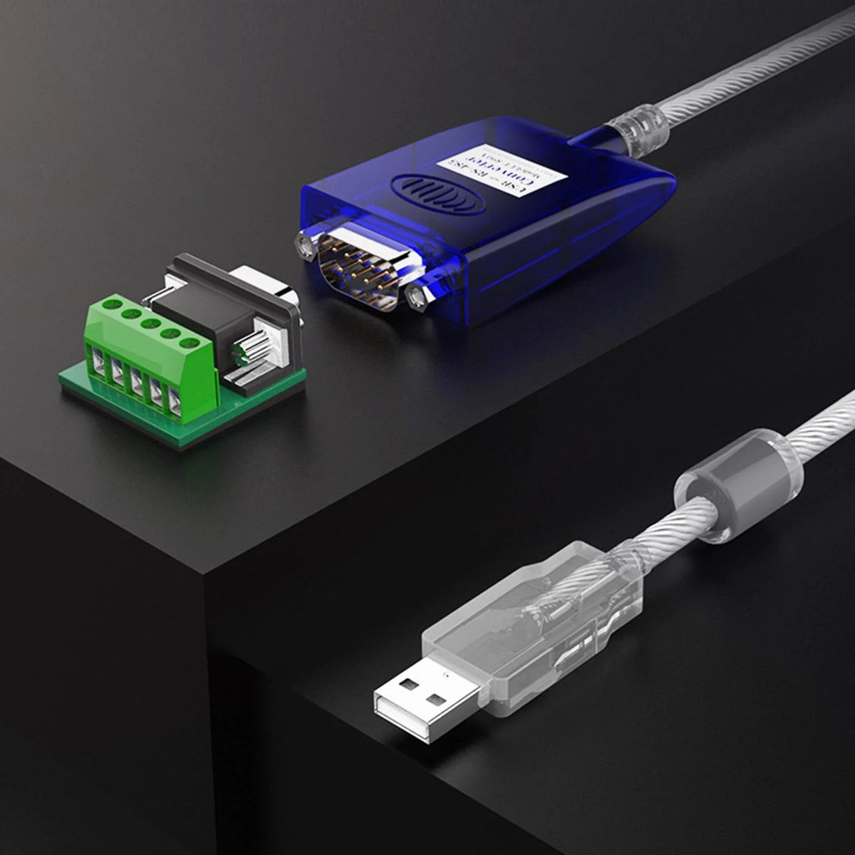 USB to RS-422 RS-485 Serial Port Adapter Cable with Terminal Board U9536