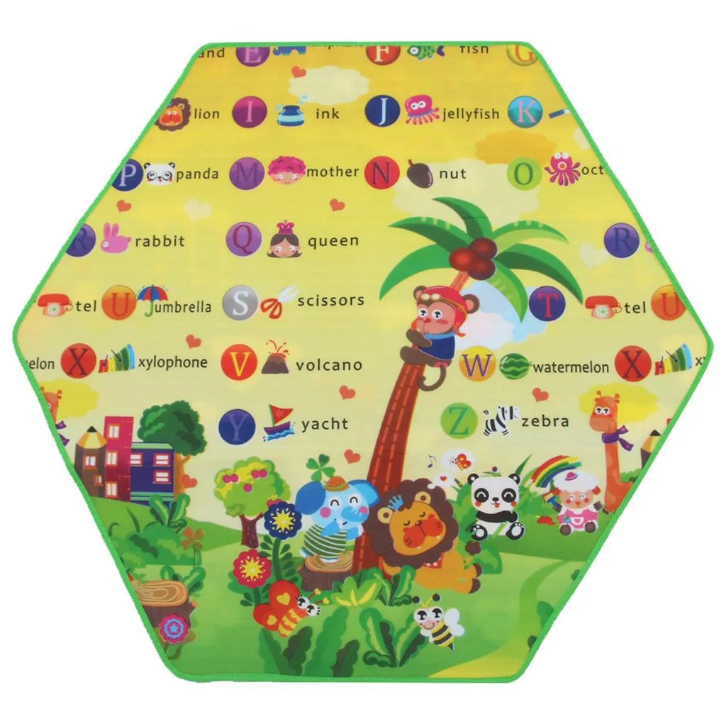 Hexagonal Play Tent with Crawling Carpet Mat F161