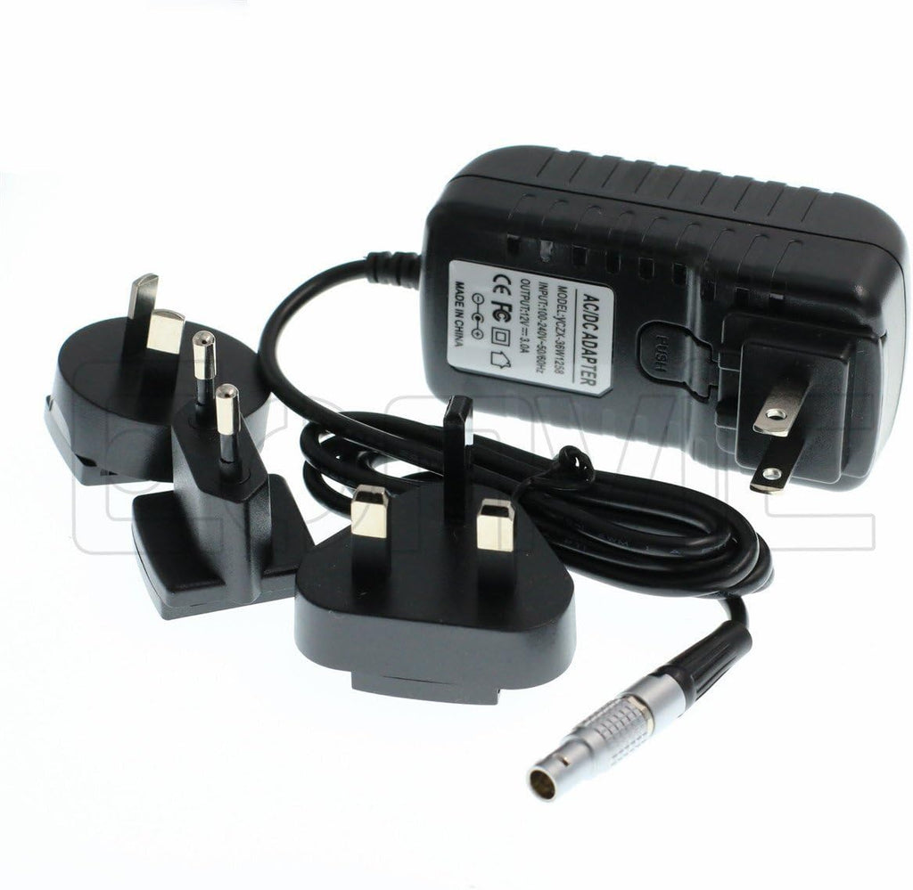 Right Angle 2 Pin to AC Power Adapter Cable with US EU Plugs Z75707