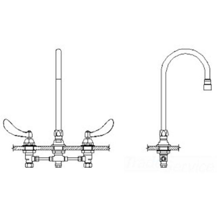 Chrome Widespread Faucet C73107