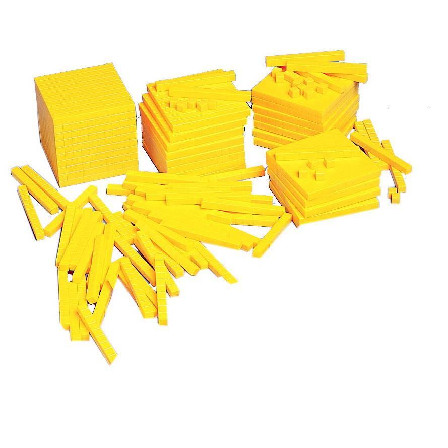 Set of 10 Yellow Base Blocks T866931