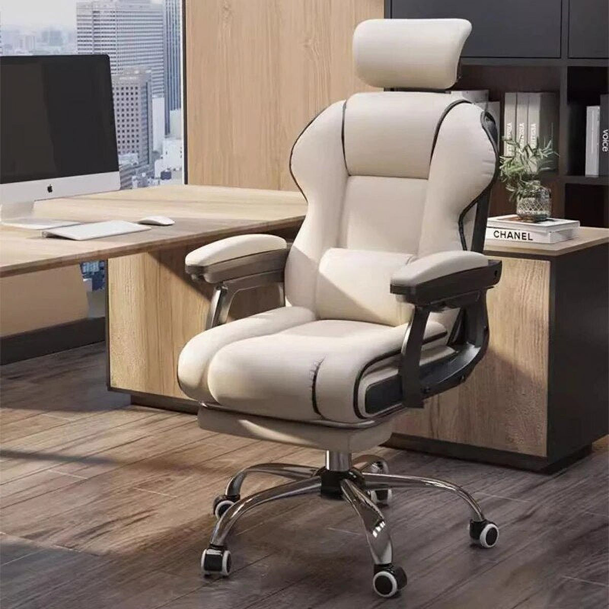 Ergonomic Leather Office Chair U269390