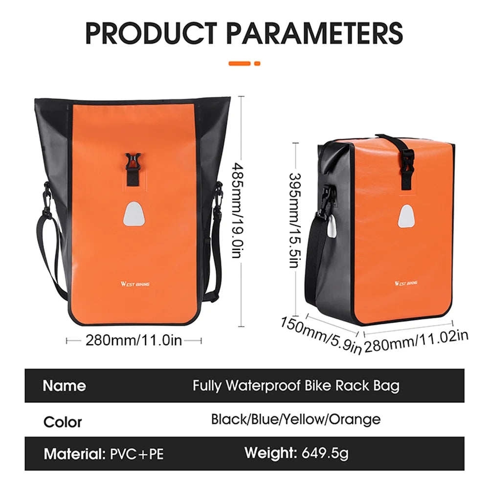 Large Capacity Bike Rear Trunk Bag U632