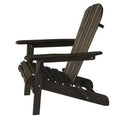 Solid Wood Folding Adirondack Chair Dark Brown L98042