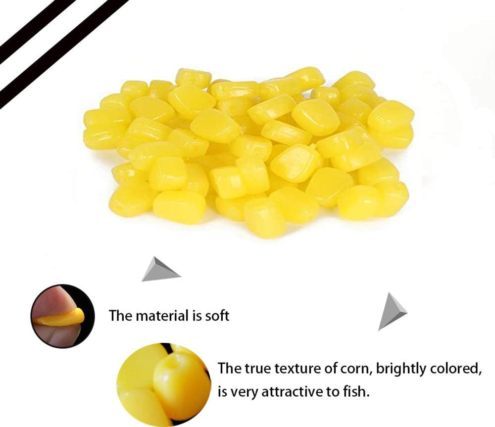 30 / 50 pcs TPR Simulation Soft Baits Corn Carp Fishing Lures Floating Baits N97516