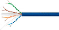 Cat6A Plus Bulk Ethernet Network Cable - 1000 feet - Blue - Bare Copper, 650MHz, UTP, Solid, Riser-Rated (CMR), 23AWG, 10G U446
