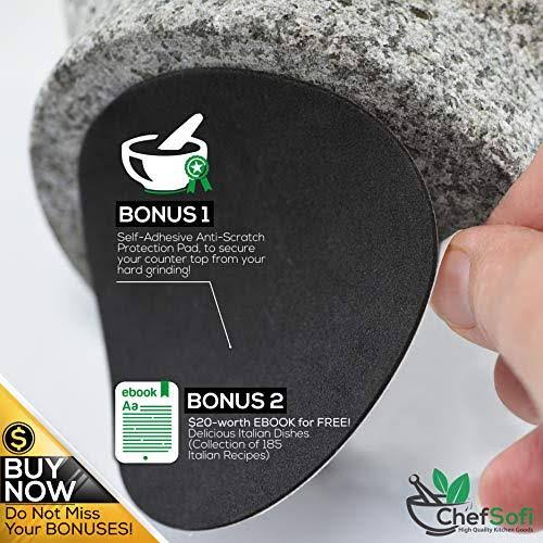 8 inch 5 Cup-Capacity Mortar and Pestle Set H594