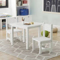White 3 Piece Kids Activity Table and Chair Set Z105111