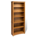 6 Shelf Wood Bookcase in Oak C573
