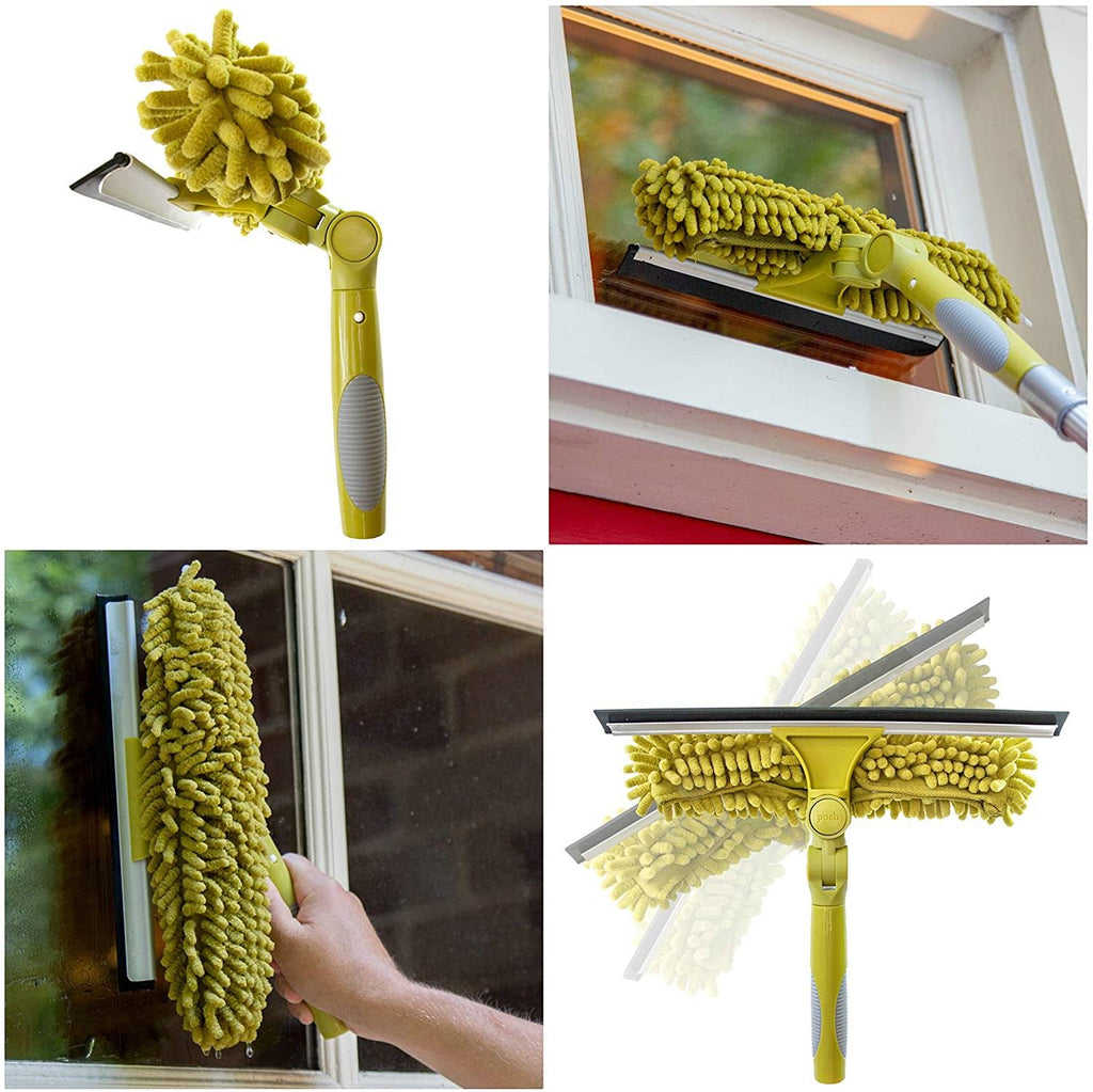 7-30 Foot Extension Pole with Squeegee and Window Washer Q1185