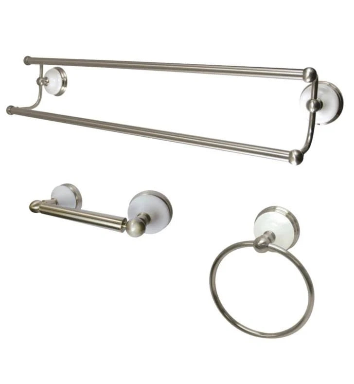 Victorian 3-Piece Bathroom Hardware, Polished Brass Z5912