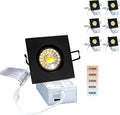 Black Square Trim 6P Dimmable Recessed Downlight U726