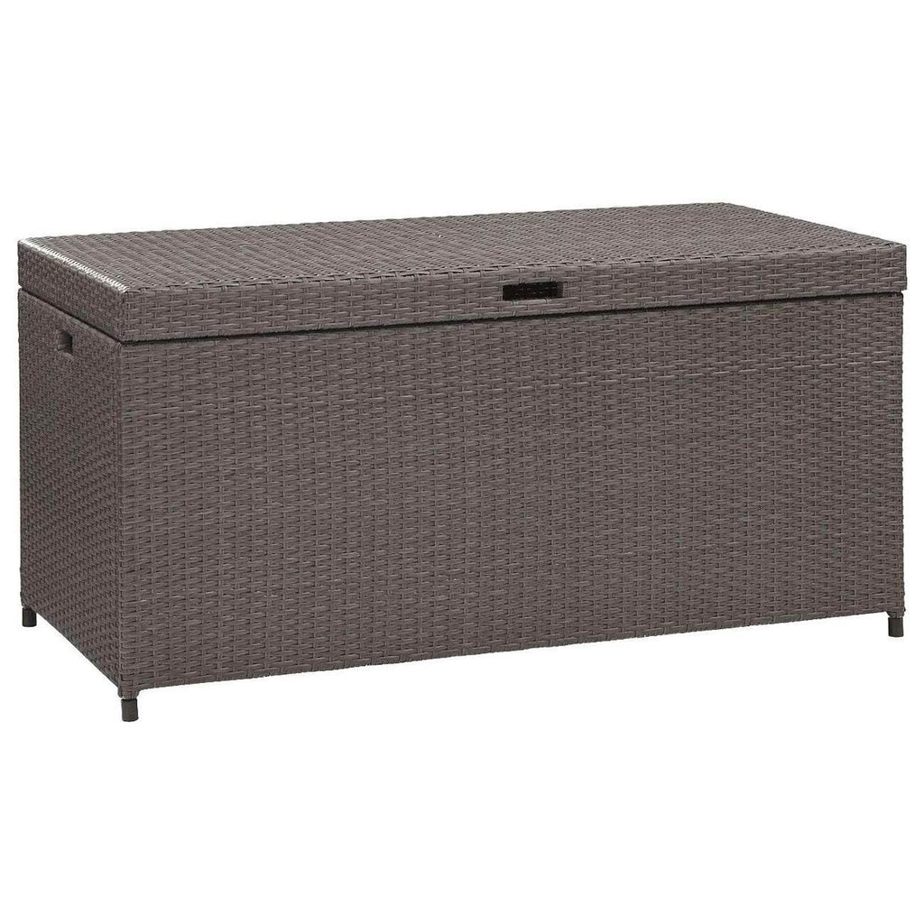 Weathered Gray Wicker Patio Deck Box S923