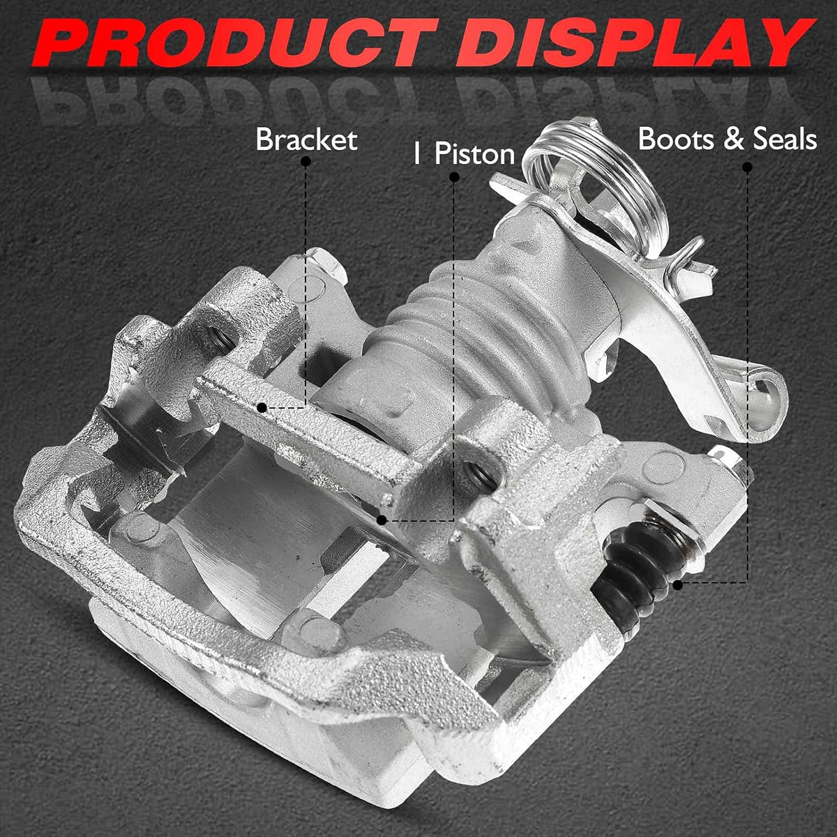 Rear Driver Side Brake Caliper Assembly Pack of 2 S7841