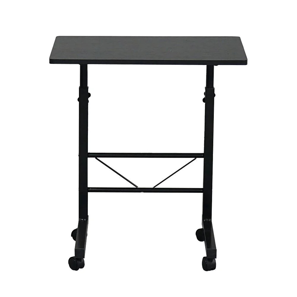 Black Mobile Laptop Stand with Wheels A350