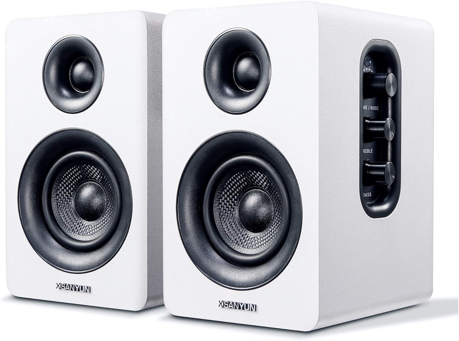 White 3 Active Bluetooth Bookshelf Speakers, Pair U2672