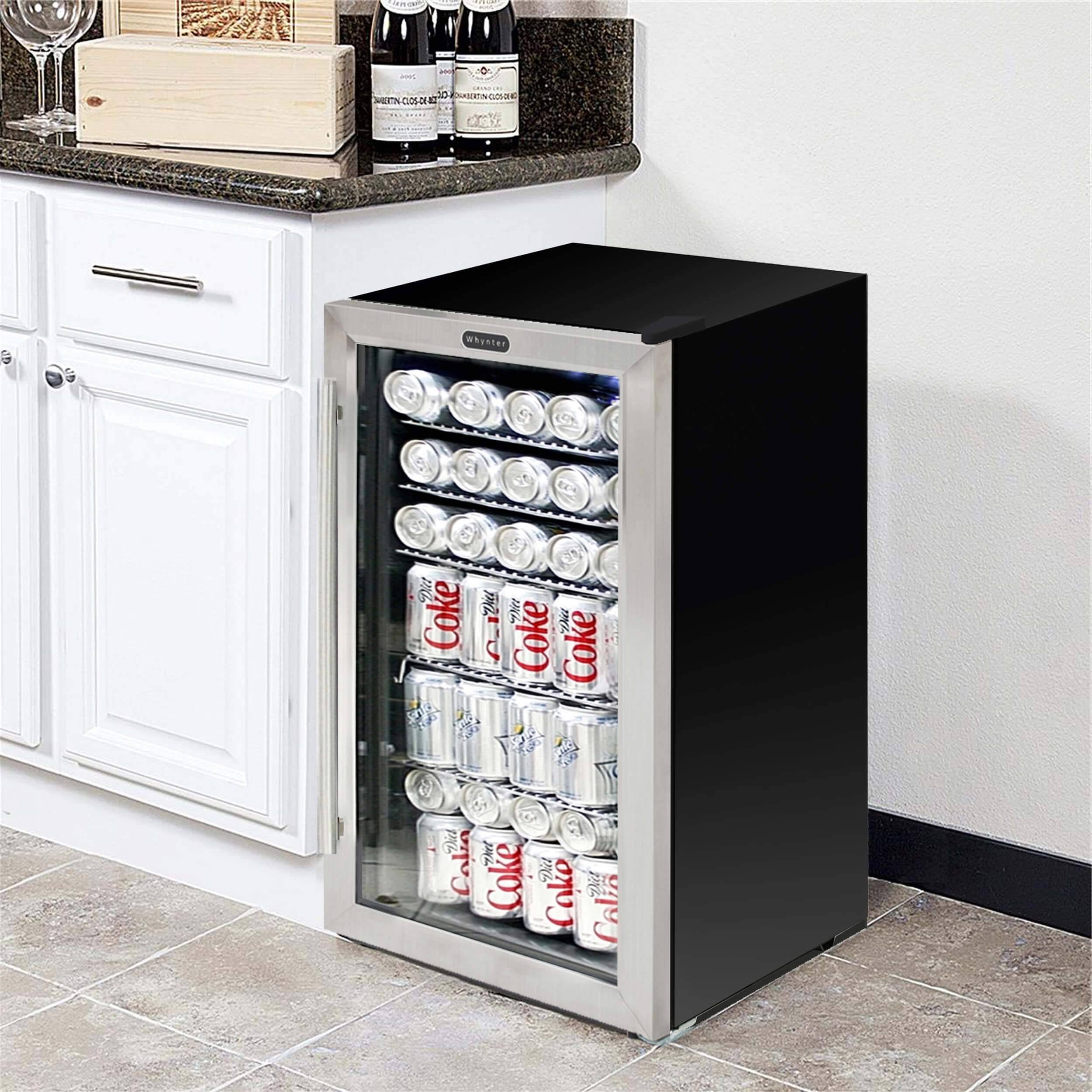 Stainless Steel Beverage Refrigerator With Lock B806137