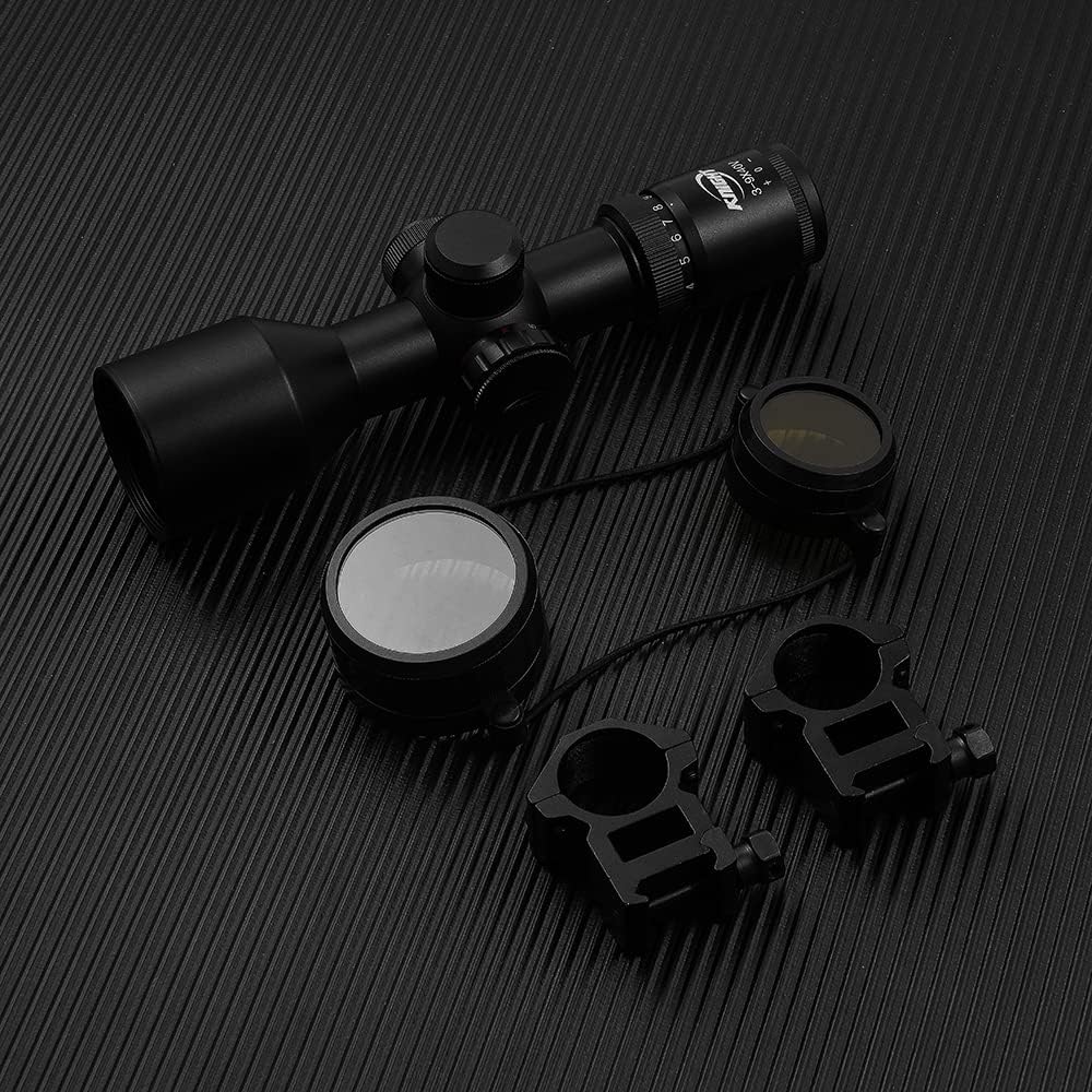 Compact Rifle Scope Red Green Illuminated Mil-dot Reticle Pack of 2 F5913
